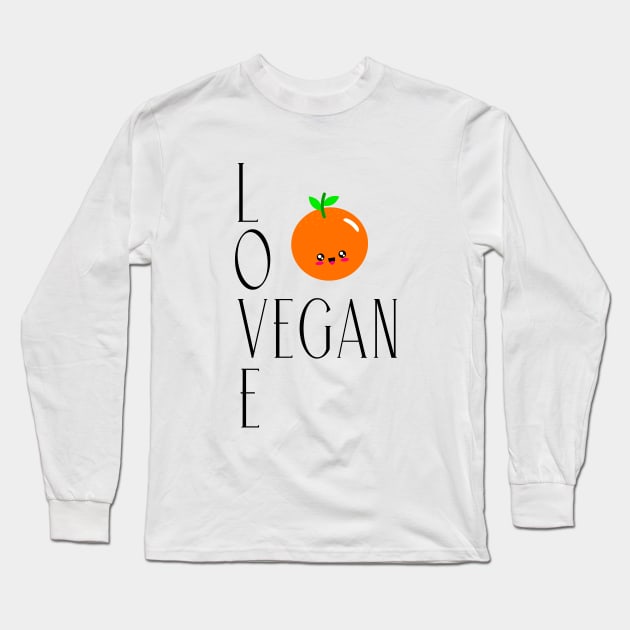 Love vegan Long Sleeve T-Shirt by cypryanus